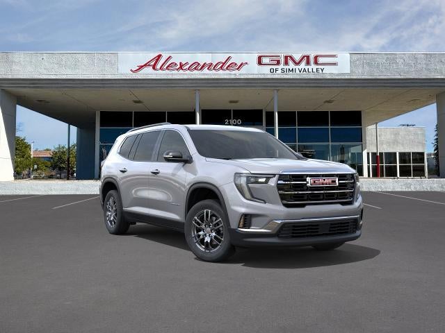 2026 GMC Acadia Elevation in Sterling Metallic — front three-quarter view