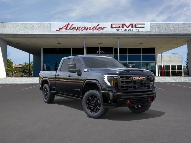 2026 GMC Sierra 3500 HD AT4 in Onyx Black — front three-quarter view