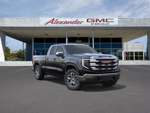 2026 GMC Sierra 1500 SLE in Onyx Black — front three-quarter view