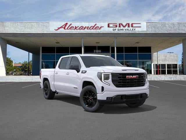 2026 GMC Sierra 1500 Elevation in Summit White — front three-quarter view