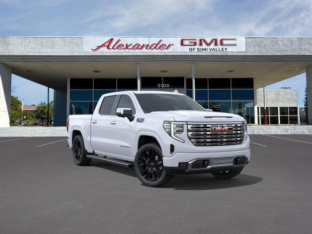 2026 GMC Sierra 1500 Denali in Glacier White Tricoat — front three-quarter view