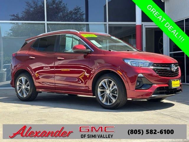 2022 Buick Encore GX Select in Cinnabar Metallic — front three-quarter view